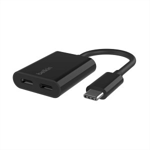 �y���������zBelkin USB-C �f���A���A�_�v�^�[ Andoroid �X�}�[�g�t�H�� Galaxy/Xperia/Google Pixel/iPad Pro/iPad Air(4th gen) /iPhone 15 �Ή� �����ϋv �C���z���E�[�d���� F7U081BTBLK
