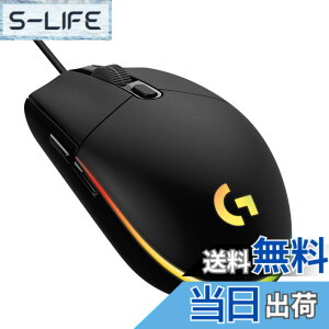 �y���������zLogicool G �Q�[�~���O�}�E�X G203 �L�� �Q�[�~���O �}�E�X USB �ڑ� G203-BK �y�� 85g LIGHTSYNC RGB 6�v���O�����{�^�� �u���b�N PC windows mac �������K�i �y �t�@�C�i���t�@���^�W�[ XIV ��