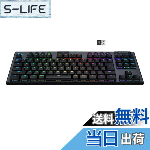 �y���������zLogicool G(���W�N�[�� G) �Q�[�~���O�L�[�{�[�h �e���L�[���X ���C�����X G913 TKL ���^ GL�X�C�b�` �N���b�L�[ ���{��z�� LIGHTSPEED ���� Bluetooth �ڑ��Ή� LIGHTSYNC RGB G913-TKL-CKBK ������