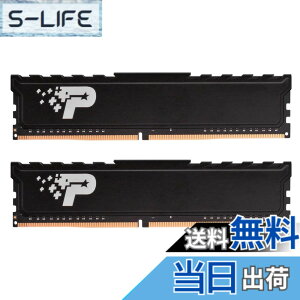 �y���������zPatriot Memory Signature Premium Line Series DDR4 3200MHz PC4-25600 32GB�L�b�g (2 x 16GB) �f�X�N�g�b�v�p������ �q�[�g�V���N�t PSP432G3200KH1