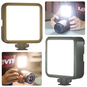 �y���������zVIJIM VL81 led�J�������C�g led�r�f�I���C�g Type-C�[�d���B�e�p 3000mA���^ �B�e�Ɩ����C�g�⏕�Ɩ�3200K-5600K CRI95 + 2�F�����\3�R�[���h�V���[ iPhone DJI Osmo Pocket Action Mobile 3 Gopro Hero 