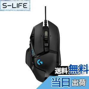 �y���������zLogicool G �Q�[�~���O�}�E�X G502 �L�� USB �ڑ� �}�E�X HERO 25K�Z���T�[ G502RGBhr LIGHTSYNC RGB 11�v���O�����{�^�� FPS / MMO / RPG �u���b�N PC windows mac �������K�i �y �t�@�C�i���t�@���^�W