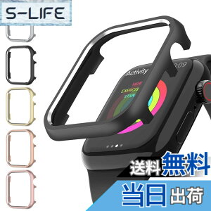 �y���������zMiimall Apple Watch�������o���p�[44mm �P�[�X ���y�ʌ^ �����ی� ���t���ȒP �V���v�� ���ōd�����^���ގ� �A�b�v���E�H�b�`Series6 5 4 SE SE2 SE2023 �J�o�[(�u���b�N 44mm)