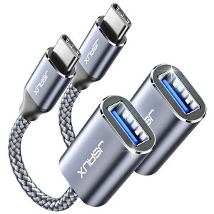 �y���������zJSAUX usb c �ϊ��A�_�v�^ otg�P�[�u�� usb 3.0 �^�C�vc �A�_�v�^�ϊ� 5gbps�����]�� �ϋv�� iPhone 17/16//15 Pro/Max/Plus MacBook Pro/Air 2023 iPad Pro Samsung S25/S24/S23/S22�Ȃǂƌ݊���������܂� 2�Z
