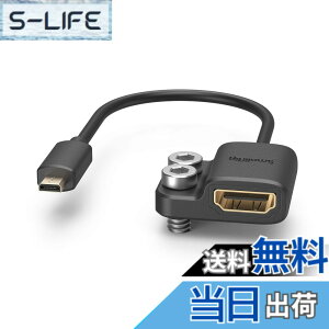 �y���������zSmallRig Micro HDMI-D to HDMI-A�ϊ��A�_�v�^�[ Micro HDMI-DM�i�I�X�j �� HDMI-AF�i���X�j�A�_�v�^�[�P�[�u�� A7R IV & A7RIII & A7III & A7II & A7RII, X-T2 & X-T3�ȂǑΉ� 14cm 4K@60HZ-3021