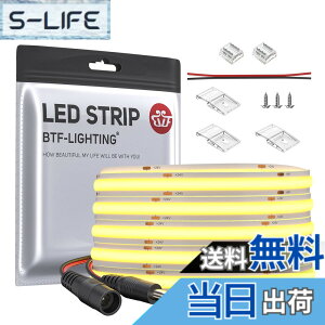 �y���������zBTF-LIGHTING COB FCOB LED�e�[�v���C�g �����x �t���L�V�u�� 5M 480LEDs/m 2400LEDs/5m �d���F 3000K ��8mm �X�g���b�v���C�g DC24V 9W/m �����\ �ό`�\ �ؒf�\ �Q�� �L�b�`���z�[�� �������� 