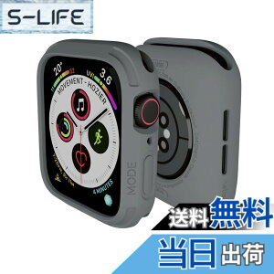 �y���������zelkson �A�b�v���E�H�b�` �J�o�[ Apple Watch 44mm�p, ���ȃo���p�[ �P�[�X Apple Watch SE iWatch Series SE3 SE2 SE 6 5 4 �p �X�|�[�c�~���^���[�ی�P�[�X �v���e�N�^�[ �����h�~ �ϏՌ� Grey