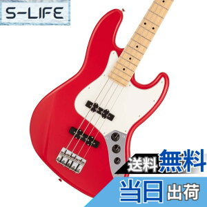 �y���������zFender �t�F���_�[ Made in Japan Hybrid II Jazz Bass, Maple Fingerboard, Modena Red