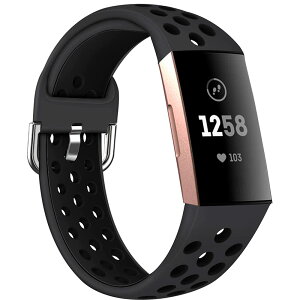 �y���������zMiimall�y�ʋC�^�z �Ή�Fitbit Charge 4 / 3 SE/ 3 �o���h �t�B�b�g�r�b�g Charge 4 / 3 �ʋC���x���g �V���R���ގ� �ȒP��t ���߉\ �y�� �j���ʗp Fitbit Charge 4 / 3 �x���g�i�u���b�N�j