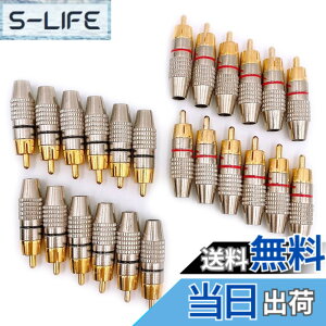 �y���������zMeliore �����b�L RCA �v���O �[�q �͂� ���X �^�C�v �I�X PLUG TYPE �^�C�v B �P�[�u�� ���� �ԍ� ���b�h �u���b�N 24�� �Z�b�g