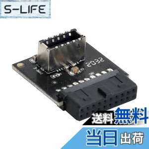 �y���������zNFHK USB 3.1�t�����g�p�l���\�P�b�g�L�[ - TYPE-E TO USB 3.0 20�s���w�b�_�[