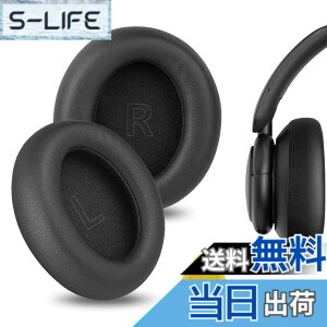 �y���������zGeekria �C���[�p�b�h�݊��� �p�b�h �A���J�[ Anker Soundcores Life Q30, Life Q35 BT �w�b�h�z���ɑΉ� �p�b�h �C���[/�C���[�J�b�v (�v���e�C�����U�[/�u���b�N)