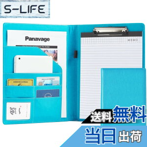 �y���������zPanavage A4 �N���b�v�{�[�h, PU ���U�[ ��܂�, �y���z���_�[�t��, �|�P�b�g�E���h����E�������t�� (���F)