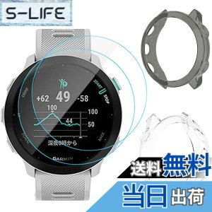 �y���������zMiimall�y�J�o�[��2+�t�C������2�z�Ή�Garmin(�K�[�~��) ForeAthlete 55/ForeAthlete 158 �P�[�X TPU�ގ� �K�[�~�� ForeAthlete 55 �t�B���� �����h�~ Garmin ForeAthlete 158 �J�o�[ �w��h�~ �ȒP�\�t �y