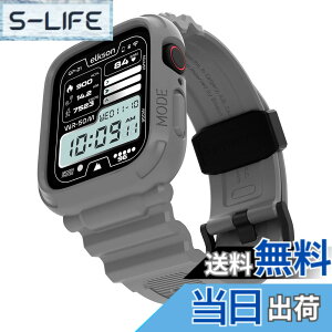 �y���������zelkson �A�b�v���E�H�b�` �o���h Apple Watch 41mm 40mm �o���p�[�P�[�X�t�� ���ȃ����Y�o���h Apple Watch SE iWatch Series 9 8 7 6 5 4�p, Quattro Pro Series TPU �_�� �ϏՌ��� �S�ʕ� �� �O���[