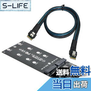 �y���������zNFHK SFF-8654 SLIMLINE SAS NVME PCIe SSD SATA�A�_�v�^�ւ�U2�L�b�gNGFF M�L�[�ւ̃P�[�u��