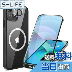 �y���������zHAUTRKBG iPhone 13 Mini �p �P�[�X �N���A ���ʋ����K���X 360°�S�ʕی� [MagSafe�Ή�] [�J�����t�C������] [�s�q�^�b�`] �}�O�Z�[�t ���C�����X�[�d�Ή� �ČRMIL�K�i�擾 �ϏՌ� �A�C�t