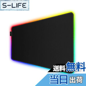�y���������zBlack Shark �Q�[�~���O�}�E�X�p�b�h XL 900mm x 400mm x4mm RGB �}�E�X�p�b�h �Q�[�~���O ����~�� �}�E�X�p�b�h ��^ 11RGB���[�h Manta P7