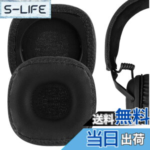 �y���������zGeekria �C���[�p�b�h�݊��� �p�b�h �}�[�V���� Marshal Major III Wired, Major III Bluetooth Wireless, MID ANC �w�b�h�z���ɑΉ� �p�b�h �C���[/�C���[�J�b�v (�v���e�C�����U�[/�u���b�N)