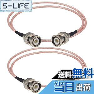 �y���������zBOOBRIE BNC�P�[�u�������P�[�u��BNC�R�l�N�^BNC-J��BNC-J RG316/1.5D-2V���l50CM2��
