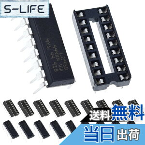 �y���������zDAOKAI 10 �� L293D �X�e�b�s���O ���[�^�[ �h���C�o�[ �R���g���[���[ DIP16 4 �`�����l�� ���[�^�[ �h���C�o�[ �`�b�v Arduino �p 10 �� 16P IC �\�P�b�g�t��