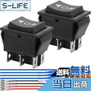 �y���������zXiatiaosann ���b�J�[�X�C�b�` 6�^�[�~�i�� 3�|�W�V����ON-OFF-ON DPDT ���[�����^���X�C�b�` 12V DC 10A/16A 250VAC/20A 125VAC �؂�ւ��X�C�b�` �ɐ����]�X�C�b�` ���[�^�[����p�A2��