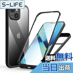 �y���������zMQman iPhone13mini �P�[�X �O�ʃK���X+�w�ʃK���X 360°�S�ʕی� 100����ʃ^�b�`���x �ϏՌ� �����K���X �t�����g+�o�b�N�v���[�g �y�� ���C�����X�[�d�Ή� �O�� ���� �J�o�[ (iphone13mi