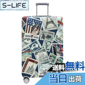 �y���������zTRAVEL KIN Travelkin �X�[�c�P�[�X�p�ו��J�o�[ Tsa���F �X�[�c�P�[�X�J�o�[�v���e�N�^�[ 18-32�C���`�̉ו��Ƀt�B�b�g, �X�^���v, M(22-25inch suitcase)