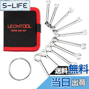 �y���������zLEONTOOL �~�j�X�p�i�Z�b�g 5/32-7/16 10�{�g SAE �C���`�K�i ���^ �~�j�����`�Z�b�g �ЖڕЌ��X�p�i �R���r�l�[�V���������`�Z�b�g �|�[�`�t�� �X�p�i�����`�Z�b�g ���[�\