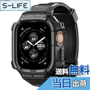 �y���������zApple Watch Ultra2 �o���h 49mm 45mm 44mm 42mm ��̌^ �ϏՌ� PC TPU ��d�\�� �X�|�[�c�o���h ���� �Ռ� �z�� �ϋv�� ���h�~ ���M�b�h�E�A�[�}�[�E�v�� ACS05460 (�u���b�N)
