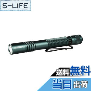 �y���������zACEBEAM Pokelit 2AA �����d�� ����519A LED �����F�� 5000K �����F 600���[���� ���^�y�����C�g �P�O�d�r�Ή� USB-C�[�d�� IP68�h�� ���p�_���ő�13.5�� ���肵���p�t�H�[�}���X led �t���b�V