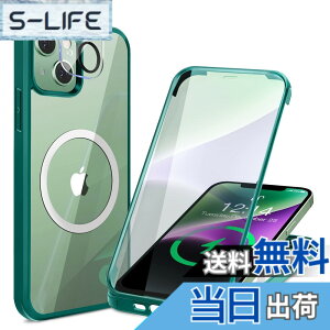 �y���������z�y���ʋ����K���X�E���ٓI�ȑϏՌ����zHAUTRKBG iPhone 14 Plus �p �P�[�X �N���A �S�ʕی� [MagSafe�Ή�] [�J�����t�C������] �M�����Ȃ� �\�t�gTPU�o���p�[ �}�O�Z�[�t ���C�����X