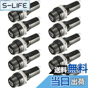�y���������zKiligen 10 �� 5 x 20mm �q���[�Y �z���_�[ AC 10A 250V �u���b�N �X�N�����[ �L���b�v �q���[�Y �z���_�[�A�p�l�� �}�E���g �X�N�����[ �L���b�v �q���[�Y �z���_�[