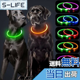 【送料無料】Kpuplol 枚入 LED 犬光る首輪 犬ライト 散歩 子犬 首輪 犬用訓練首輪 小型、中型、大型犬用首輪 ペット用品TPU材料[500m先から目視可能] ペット 夜間 安全性 防水 スモール ミディアム ラージ (グリーン&オレンジ)