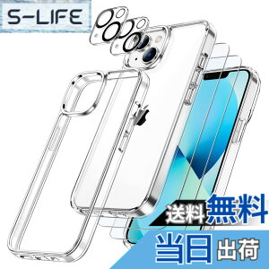 �y���������zJETech 5 in 1 iPhone 13 mini �P�[�X (5.4�C���`��p) �t���ی� 2���t�B����+2���J���������Y�t ���΂݂Ȃ��B�����t�� �S�ʕی� �����K���X�t�B���� �ϏՌ��J�o�[ (�N���A)