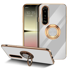 �y���������zLuFiYa Sony Xperia 5 IV SO-54C/SOG09 �p �P�[�X �����O�t�� �J�o�[ TPU�f�� �X�^���h�@�\ �G�N�X�y���A �t�@�C�u �}�[�N�t�H�[ �y�� �ϏՌ� ���� �C�菝�h�~ �����h�~ �ԍڃz���_�[ 360°��