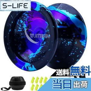 �y���������zYoyo Professional,Metal Responsive Yo yo for Kids Beginners, Unresponsive Yo yo for Adults Intermediate-Advanced Players with U Type KK Bearing + Glove and 10 Replacement Yoyos Strings(Blue)