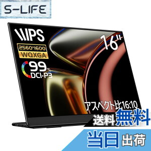 �y���������zEHOMEWEI ���o�C�����j�^�[ WQXGA 16�C���` 2.5K 2560x1600�yWindows/MacOS�z�Ή� 99% DCI-P3 �����^ 6mm LQ-160NW