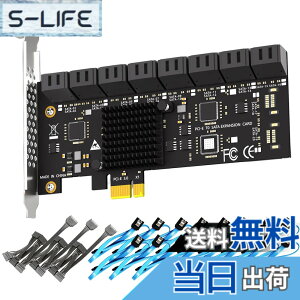 �y���������zGLOTRENDS SA3116-C 16�|�[�g ���݃{�[�h PCIe X1 SATA�g���J�[�h�ASATA����ѓd���P�[�u���t���AWindows�ALinux�AMac OS�ANAS�Ή�