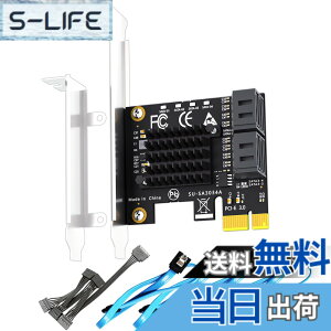 �y���������zGLOTRENDS SA3034A 4�|�[�gPCIe SATA3.0�g���J�[�h�AOS�u�[�g���T�|�[�g�ASATA�P�[�u�������1:5 SATA�X�v���b�^�d���P�[�u�����܂ށAWindows,Linux,Mac OS,NAS�ƌ݊�������