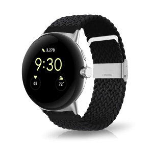 �y���������z[LuFiYa] ���v�o���h For Google Pixel Watch 4/3 41 mm/Google Pixel Watch 2/1 �Ή� �ґg�x���g �i�C�����X�|�[�c�o���h �L�k�� ������ �T�C�Y���� �����x���g (��)