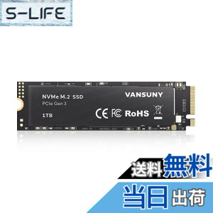 �y���������zVansuny ����SSD 1TB PCle 3.0x4 �ő�3500MB/�b NVMe M.2 SSD 3D NAND NVMe M.2 2280 �����\���b�h �X�e�[�g �h���C�u PCIe SSD ��荂���� PC �ƃ��b�v�g�b�v�p