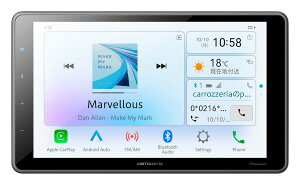 �y���������zPioneer �f�B�X�v���C�I�[�f�B�I DMH-SF500 9�C���` �t���[�e�B���O 1D AppleCarPlay AndroidAuto�Ή� Bluetooth USB iPod iPhone AUX DSP �J���b�c�F���A