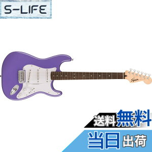 �y���������zSquier by Fender �X�N���C���[ �G���L�M�^�[ Squier Sonic Stratocaster, Laurel Fingerboard, White Pickguard, Ultraviolet �\�t�g�P�[�X�t��