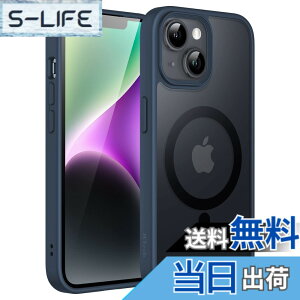 �y���������zJETech iPhone 14 Plus 6.7�C���`�p �}�O�l�b�g �P�[�X MagSafe�ɑΉ� �������̃}�b�g�w�� ���^ �ϏՌ� �J�o�[ (�X�g�[���u���[)