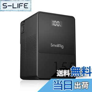 �y���������zSmallRig VB155 �~�j V �}�E���g �o�b�e���[ V�o�b�e���[ 10500mAh(155Wh/14.8V) OLED �X�N���[�� 65W PD USB-C �}���[�d D-TAP & USB-A �f���A�� DC �|�[�g �J���� COB LED�r�f�I���C�g �X�}�[�g�t�H��
