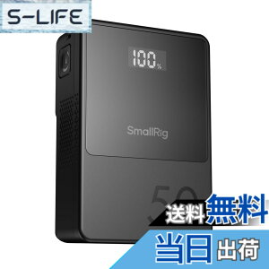 �y���������zSmallRig VB50 �~�j V �}�E���g �o�b�e���[ V�o�b�e���[ 3400mAh(50Wh/14.8V) OLED �X�N���[�� 45W PD USB-C �}���[�d D-TAP & USB-A �f���A�� DC �|�[�g �J���� ���j�^�[ �X�}�[�g�t�H���p�R���p�N�g