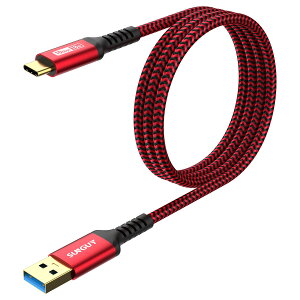 �y���������zSUNGUY USB Type C �P�[�u�� 1M USB3.1 Gen2 10Gbps �f�[�^�]�� �^�C�v c �����[�d USB-A to USB-C �����b�L�R�l�N�^ Android Auto�Ή� �i�C�����҂� ���ϋv�� iPhone17/16/15�V���[�Y�AGalaxy S24 ultra�AiPad 