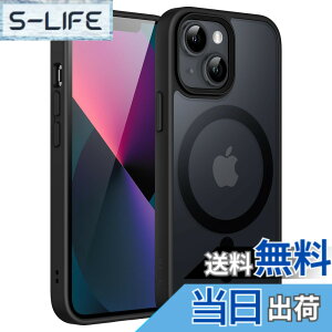 �y���������zJETech iPhone 13 mini 5.4�C���`�p �}�O�l�b�g �P�[�X MagSafe�ɑΉ� �������̃}�b�g�w�� ���^ �ϏՌ� �J�o�[ (�u���b�N)