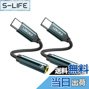 �y���������zLOKUKA usb c �C���z���W���b�N 2�Z�b�g�y�n�C���]�Ή� 24bit DAC�����z ���ϋv �ʘb/���ʒ���/���y�Đ��Ή� type c �C���z���ϊ��A�_�v�^ MacBook/iPad Pro/Air/Android/usb type c �@��p 20cm LC1